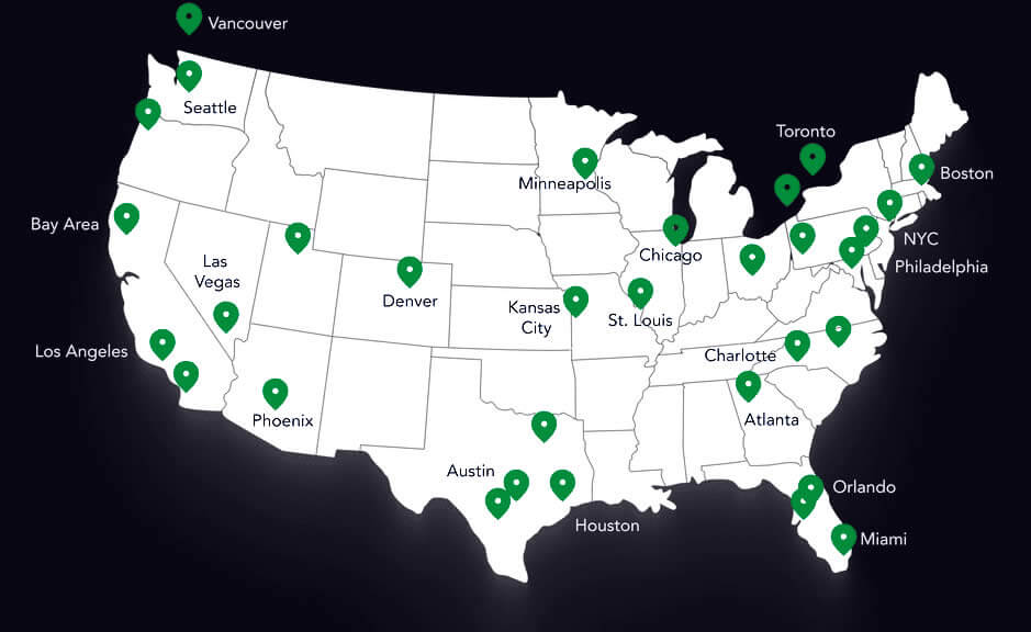 Locations served by LocalEyes top video production company